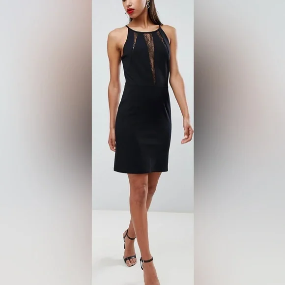 Morgan de Toi Dresses | Morgan Black Lace Insert Dress. Nwt. Size 8 | Color: Black | Size: 8 | Dressedgirl85's Closet Morgan de Toi Dresses | Morgan Black Lace Insert Dress. Nwt. Size 8 | Color: Black | Size: 8 | Dressedgirl85's Closet